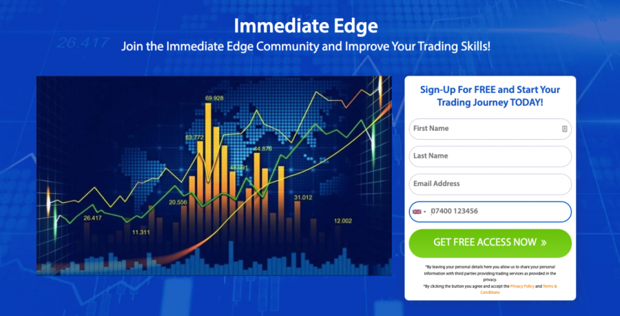 Immediate Edge homepage