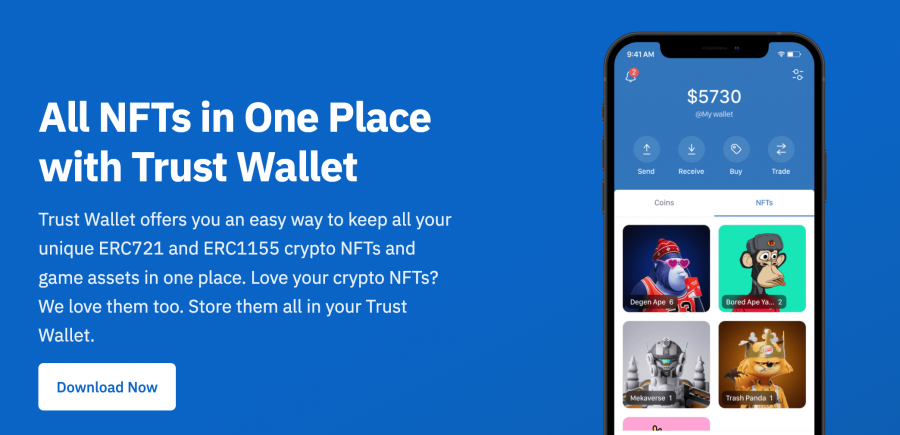 trust wallet NFTs กระเป๋า nft