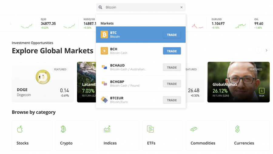 buy bitcoin with credit card at eToro