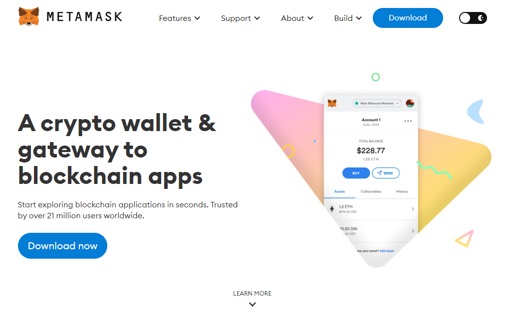 สร้างบัญชี MetaMask