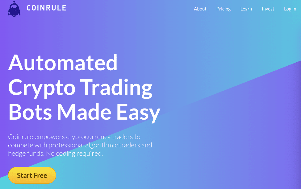 CoinRule รีวิว แพลตฟอร์มเทรดคริปโตอัตโนมัติ