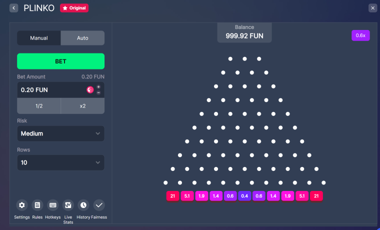 Plinko Casino Game