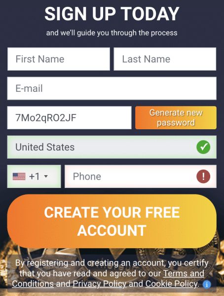 Create an Account on Bitcoin Hero