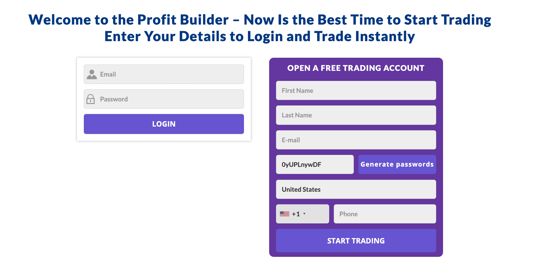 สมัครสมาชิก Profit builder