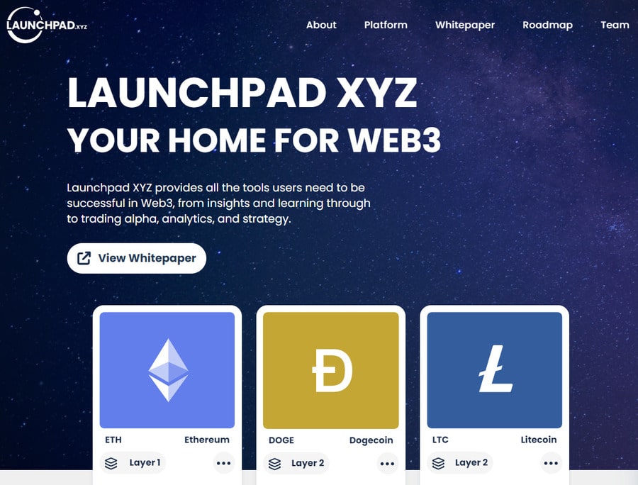 launchpad xyz utility token