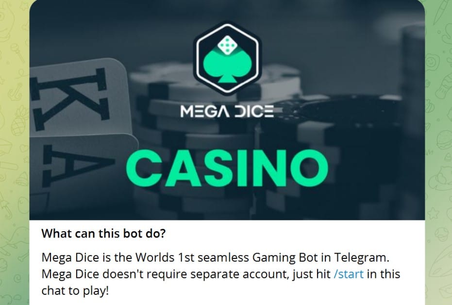 ขั้นตอนที่ 2 - เข้าร่วม Mega Dice Telegram Casino