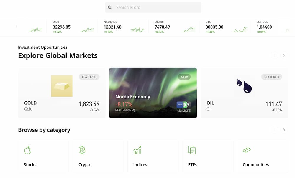 ลงทุนในหุ้น defi ผ่าน etoro